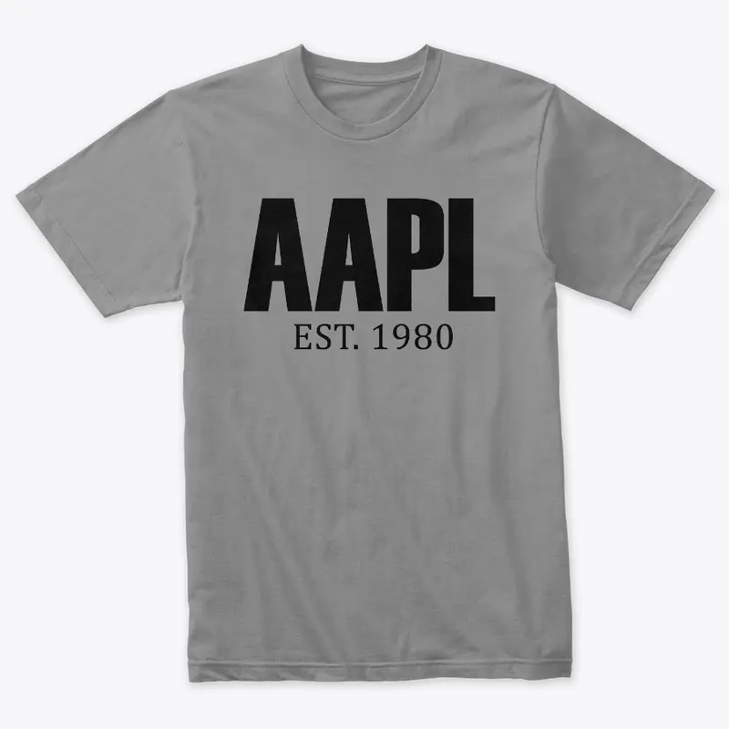 Triblend AAPL Stock Ticker Shirt