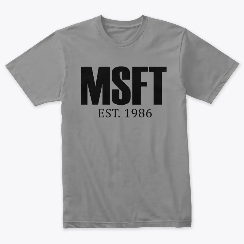 Triblend Microsoft Stock Ticker Tee